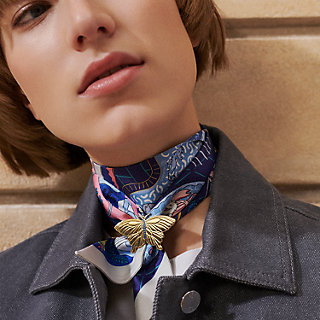HERMES スカーフリング モー 箱付き HERMES/エルメス】スカーフリング / モー（スカーフ／バンダナ